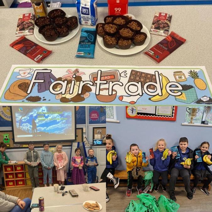 Our Eco Commitee presented to parents and raised awareness throughout the school about Fairtrade Fortnight